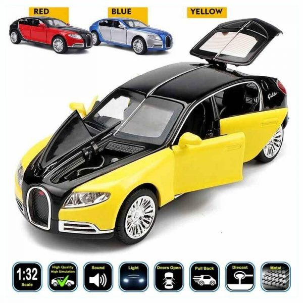 132 Bugatti 16C Galibier Diecast Model Cars Pull Back Alloy Toy Gifts For Kids 293367996190