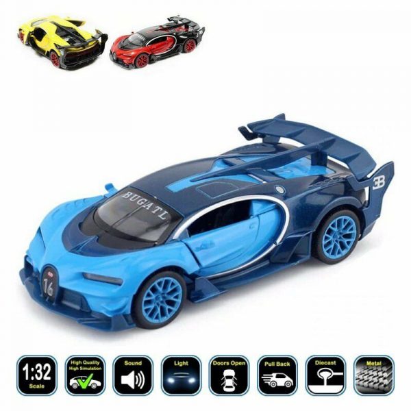 132 Bugatti Vision GT Gran Turismo Diecast Model Car Toy Gifts For Kids 293368031330