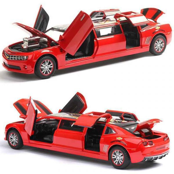 132 Chevrolet Camaro Limousine Extended Diecast Model Light Toy Gifts For Kids 293311603750 10