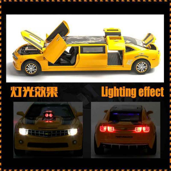 132 Chevrolet Camaro Limousine Extended Diecast Model Light Toy Gifts For Kids 293311603750 2