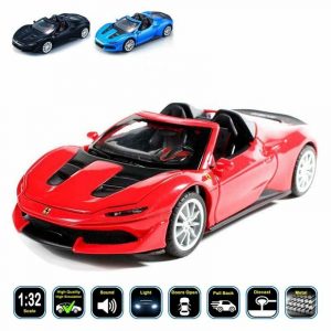 1:32 Ferrari J50 Diecast Model Cars Pull Back Light & Sound Toy Gifts For Kids
