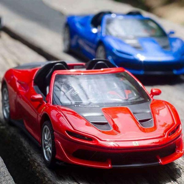 132 Ferrari J50 Diecast Model Cars Pull Back Light Sound Toy Gifts For Kids 295006432090 7