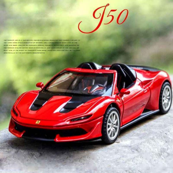 132 Ferrari J50 Diecast Model Cars Pull Back Light Sound Toy Gifts For Kids 295006432090 8