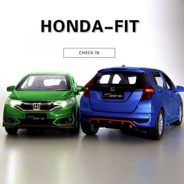 132 Honda Fit Jazz VTi L Diecast Model Cars Pull Back Alloy Toy Gifts For Kids 293369066950 2