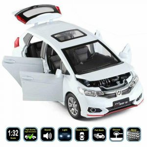 1:32 Honda Fit Jazz VTi-L Diecast Model Cars Pull Back Alloy Toy Gifts For Kids