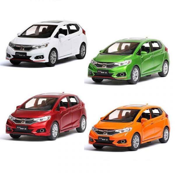 132 Honda Fit Jazz VTi L Diecast Model Cars Pull Back Alloy Toy Gifts For Kids 293369066950 5