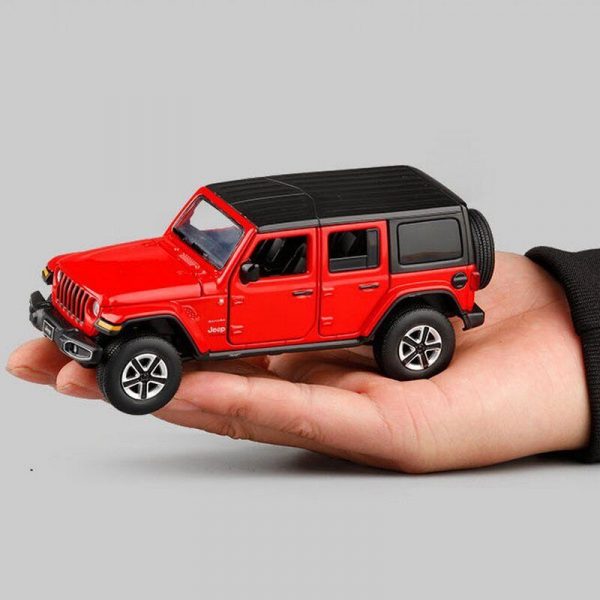 132 Jeep Wrangler JL Rubicon Diecast Model Cars Pull Back Toy Gifts For Kids 295016807380 3