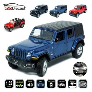 1:32 Jeep Wrangler JL Rubicon Diecast Model Cars Pull Back & Toy Gifts For Kids