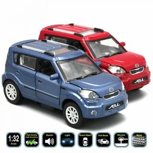 1:32 Kia Soul Diecast Model Cars Pull Back Light&Sound Alloy Toy Gifts For Kids