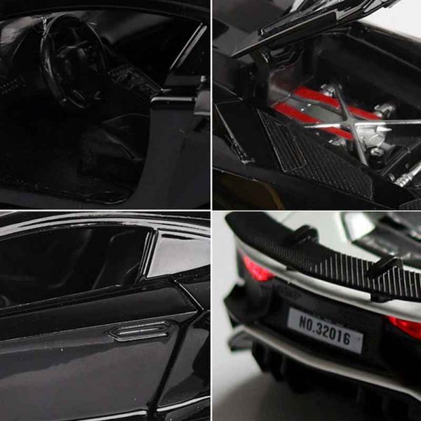 132 Lamborghini Aventador LP740 4 Diecast Model Cars Alloy Toy Gifts For Kids 293311498860 6