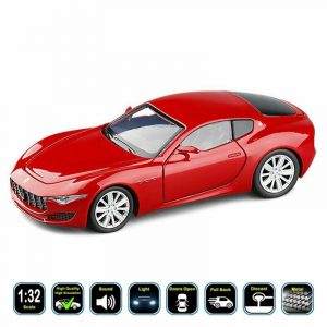 1:32 Maserati Alfieri Diecast Model Car Pull Back Light&Sound Toy Gifts For Kids