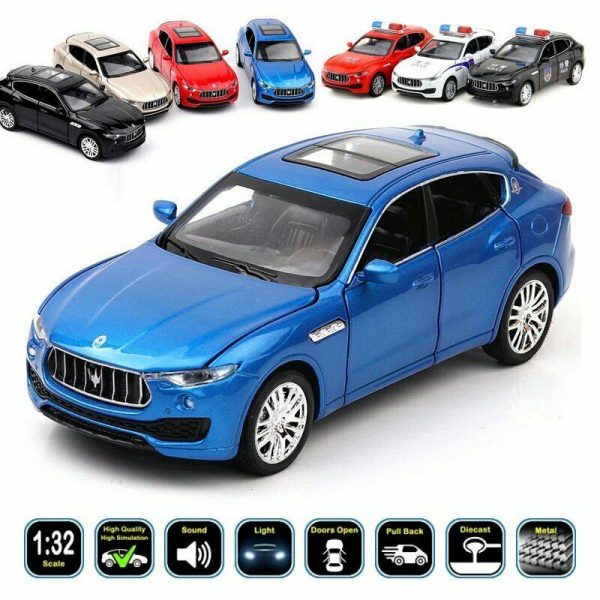 132 Maserati Levante Diecast Model Car Pull Back LightSound Toy Gifts For Kids 293369335570