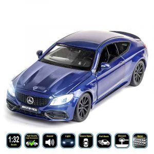 1:32 Mercedes-AMG C63S (C205) Diecast Model Cars Pull Back & Toy Gifts For Kids