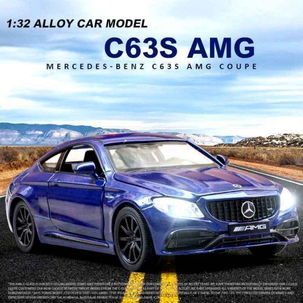 132 Mercedes AMG C63S C205 Diecast Model Cars Pull Back Toy Gifts For Kids 293605264200 5