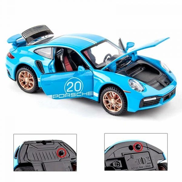 132 Porsche 911 Turbo S Diecast Model Cars Pull Back Alloy Toy Gifts For Kids 294864272780 3