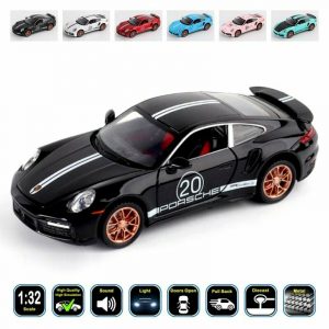 1:32 Porsche 911 Turbo S Diecast Model Cars Pull Back Alloy & Toy Gifts For Kids