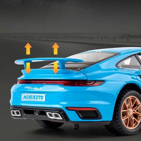 132 Porsche 911 Turbo S Diecast Model Cars Pull Back Alloy Toy Gifts For Kids 294864272780 4
