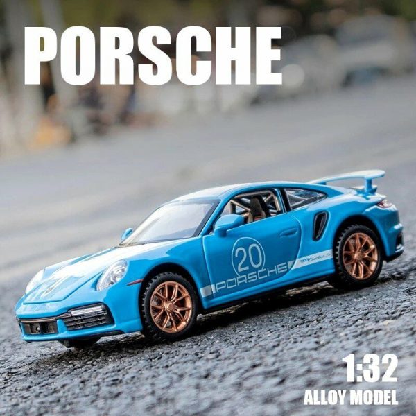 132 Porsche 911 Turbo S Diecast Model Cars Pull Back Alloy Toy Gifts For Kids 294864272780 5