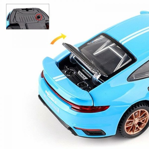 132 Porsche 911 Turbo S Diecast Model Cars Pull Back Alloy Toy Gifts For Kids 294864272780 9