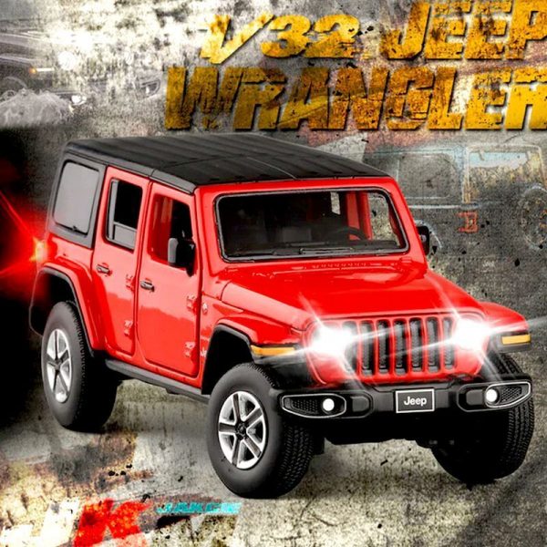 Variation of 132 Jeep Wrangler JL Rubicon Diecast Model Cars Pull Back amp Toy Gifts For Kids 295016807380 5acf