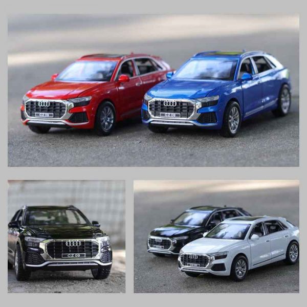132 Audi Q8 Diecast Model Cars Pull Back Light Sound Toy Gifts For Kids 293369179821 11