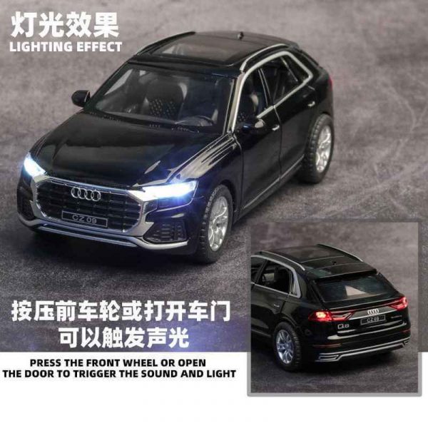 132 Audi Q8 Diecast Model Cars Pull Back Light Sound Toy Gifts For Kids 293369179821 6