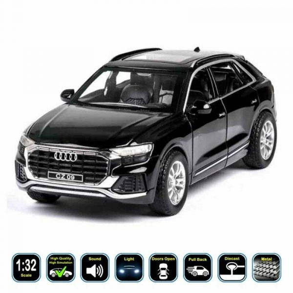 132 Audi Q8 Diecast Model Cars Pull Back Light Sound Toy Gifts For Kids 293369179821