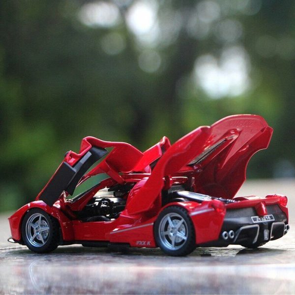 132 Ferrari FXX K Diecast Model Cars Pull Back Light Sound Toy Gifts For Kids 295006426871 12
