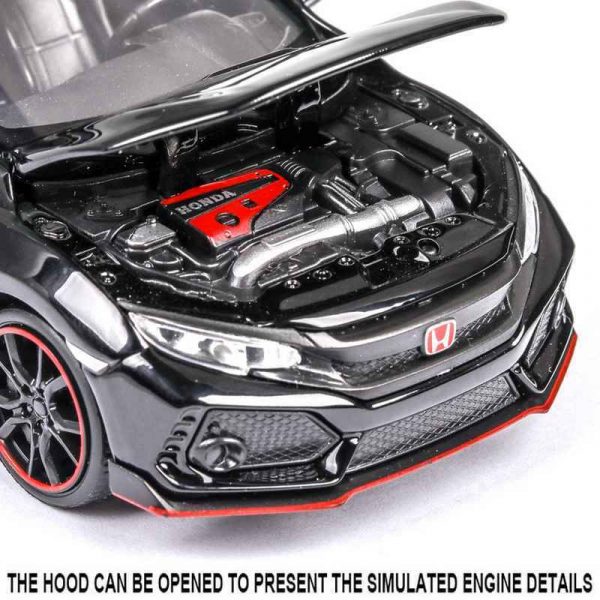 132 Honda Civic Type R Diecast Model Cars Pull Back Alloy Toy Gifts For Kids 293369038701 4