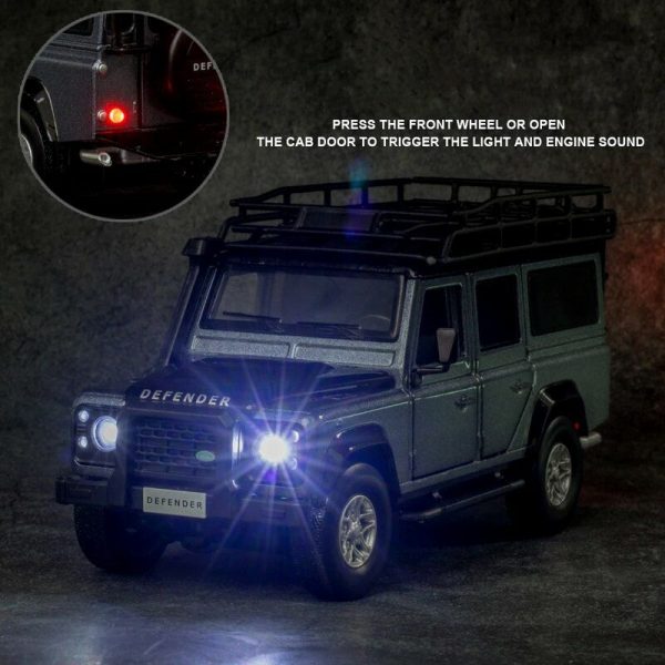 132 Land Rover Defender 110 Diecast Model Car Pull Back Toy Gifts For Kids 292700666651 10