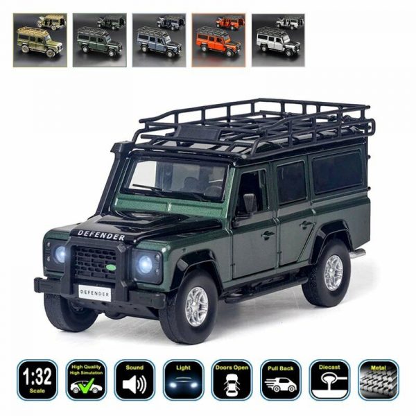 132 Land Rover Defender 110 Diecast Model Car Pull Back Toy Gifts For Kids 292700666651 2