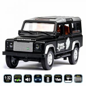1:32 Land Rover Defender 110 Diecast Model Car Pull Back & Toy Gifts For Kids