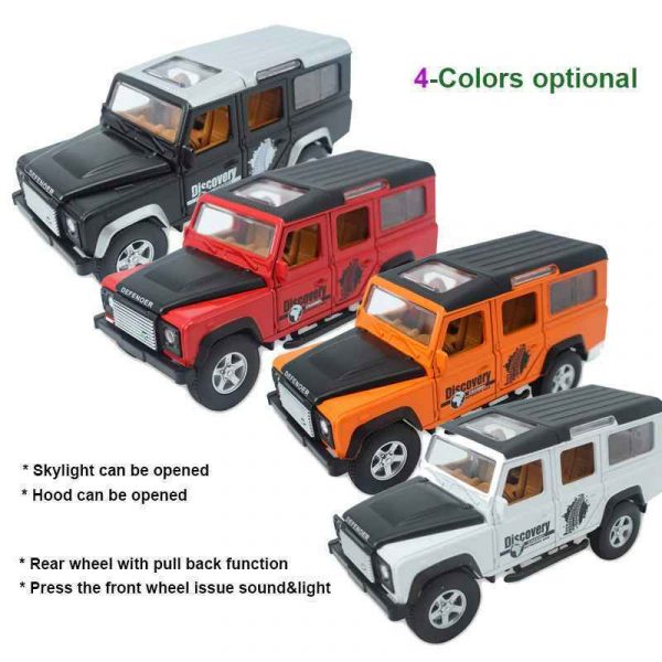 132 Land Rover Defender 110 Diecast Model Car Pull Back Toy Gifts For Kids 292700666651 7