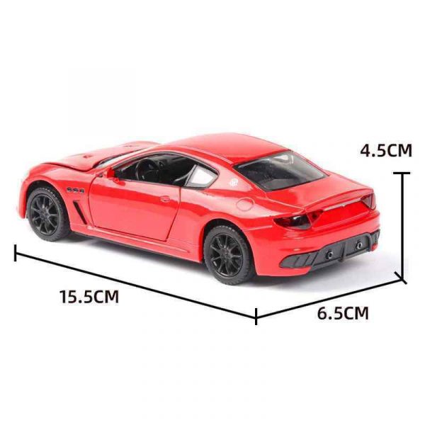 132 Maserati GT Diecast Model Car Pull Back Light Sound Toy Gifts For Kids 294945423821 3