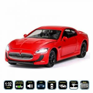 1:32 Maserati GT Diecast Model Car Pull Back Light & Sound Toy Gifts For Kids