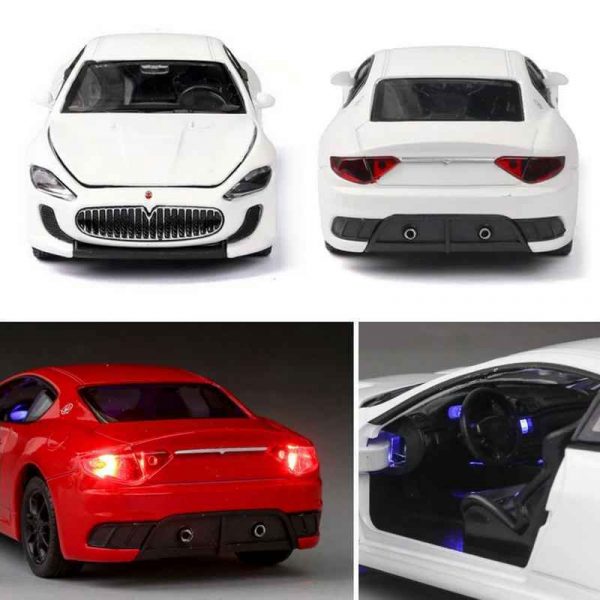 132 Maserati GT Diecast Model Car Pull Back Light Sound Toy Gifts For Kids 294945423821 5
