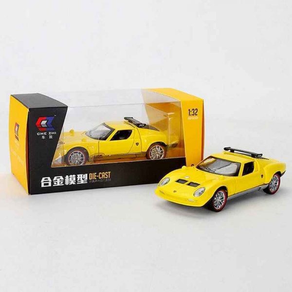 Variation of 132 Lamborghini Miura Jota 1965 Diecast Model Cars Pull Back Toy Gifts For Kids 293311532951 e662