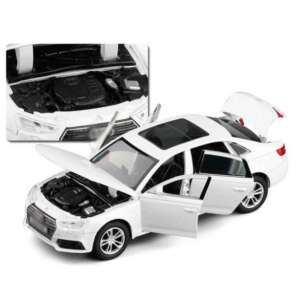 132 Audi A4 Diecast Model Cars Pull Back Light Sound Alloy Toy Gifts For Kids 294189014342 3