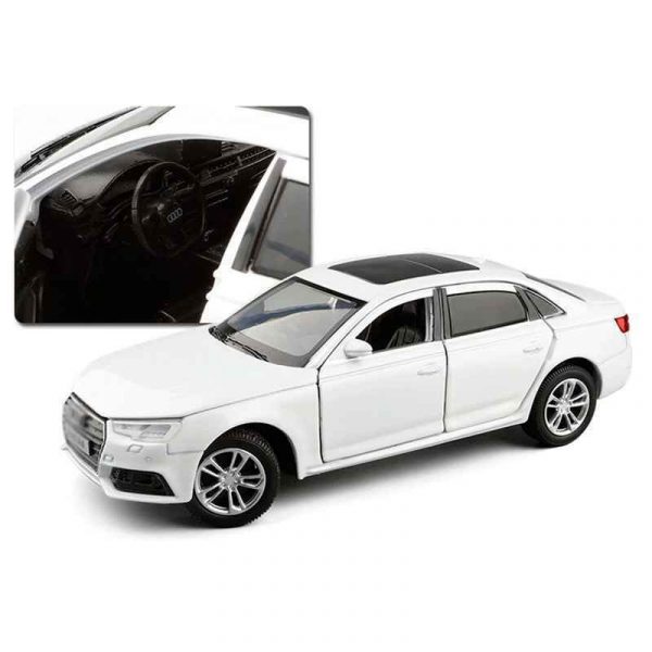 132 Audi A4 Diecast Model Cars Pull Back Light Sound Alloy Toy Gifts For Kids 294189014342 4
