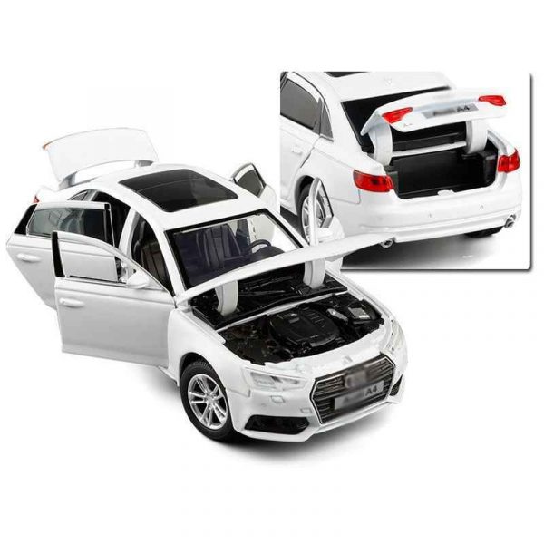 132 Audi A4 Diecast Model Cars Pull Back Light Sound Alloy Toy Gifts For Kids 294189014342 9