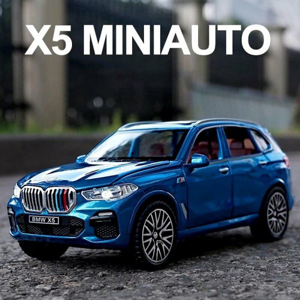 132 BMW X5 Diecast Model Cars Alloy Pull Back Light Sound Toy Gifts For Kids 295002713702 2
