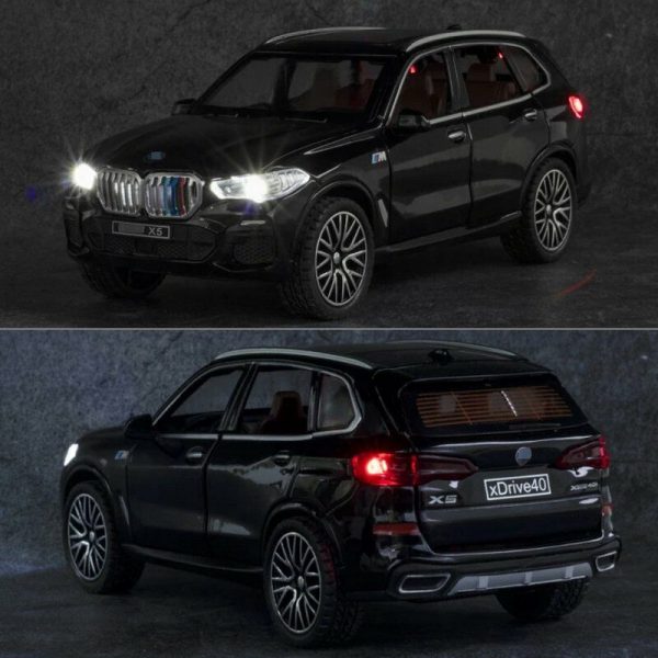 132 BMW X5 Diecast Model Cars Alloy Pull Back Light Sound Toy Gifts For Kids 295002713702 4