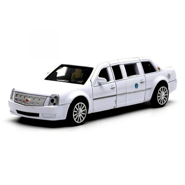 132 Cadillac One The Beast Presidential Limousine Pull Back Diecast Model Car 292803441192 5