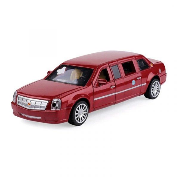 132 Cadillac One The Beast Presidential Limousine Pull Back Diecast Model Car 292803441192 9