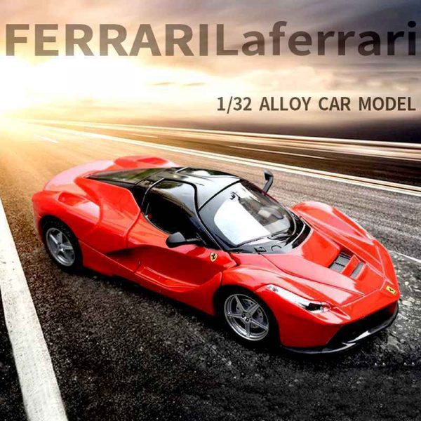 132 Ferrari LaFerrari Diecast Model Cars Pull Back Light Toy Gifts For Kids 295006437402 6