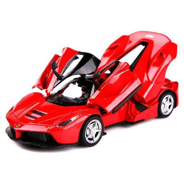 132 Ferrari LaFerrari Diecast Model Cars Pull Back Light Toy Gifts For Kids 295006437402 9