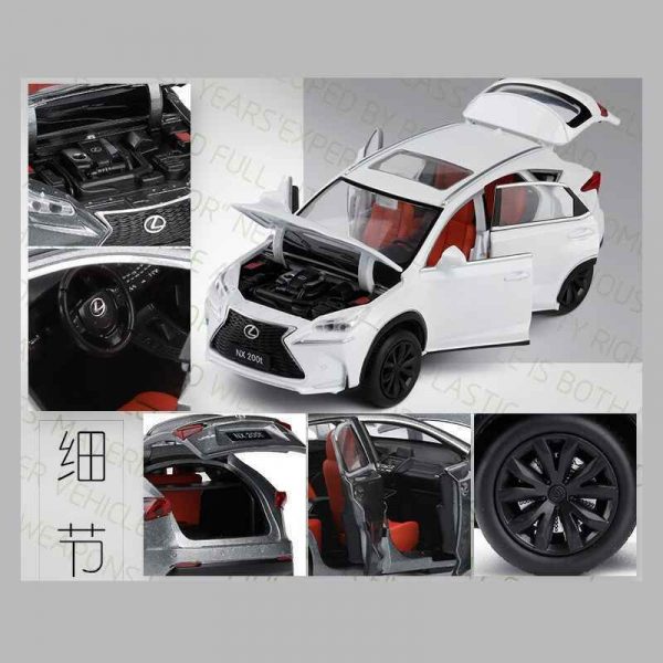 132 Lexus NX200T Diecast Model Cars Pull Back Light Sound Toy Gifts For Kids 293369123612 4
