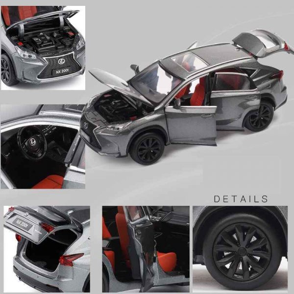 132 Lexus NX200T Diecast Model Cars Pull Back Light Sound Toy Gifts For Kids 293369123612 6