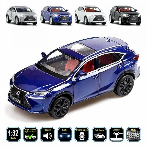 132 Lexus NX200T Diecast Model Cars Pull Back Light Sound Toy Gifts For Kids 293369123612