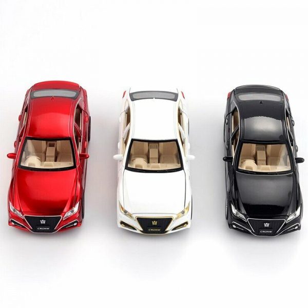132 Toyota Crown Diecast Model Cars Pull Back Light Sound Toy Gifts For Kids 294864385592 6